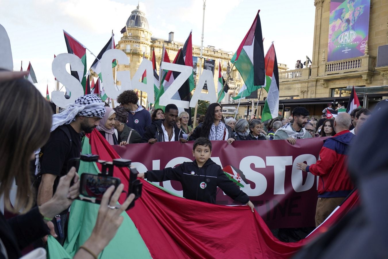Clamor en Donostia en contra del genocidio de Gaza