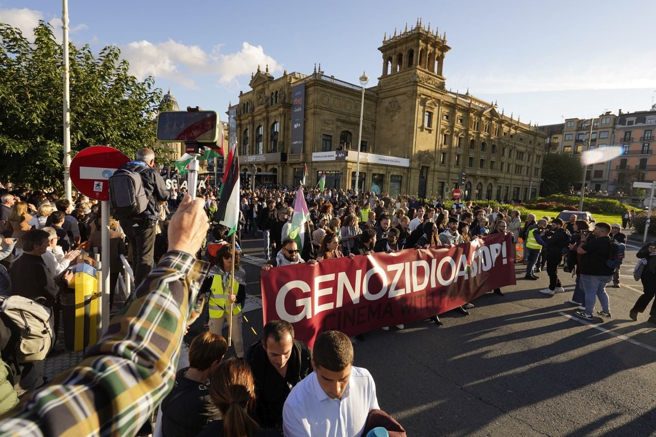 Clamor en Donostia en contra del genocidio de Gaza