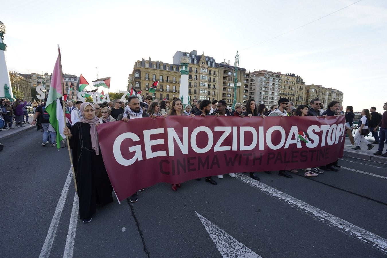 Clamor en Donostia en contra del genocidio de Gaza