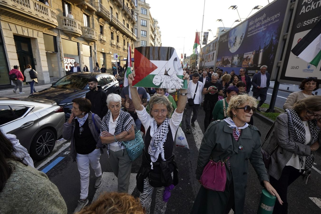Clamor en Donostia en contra del genocidio de Gaza