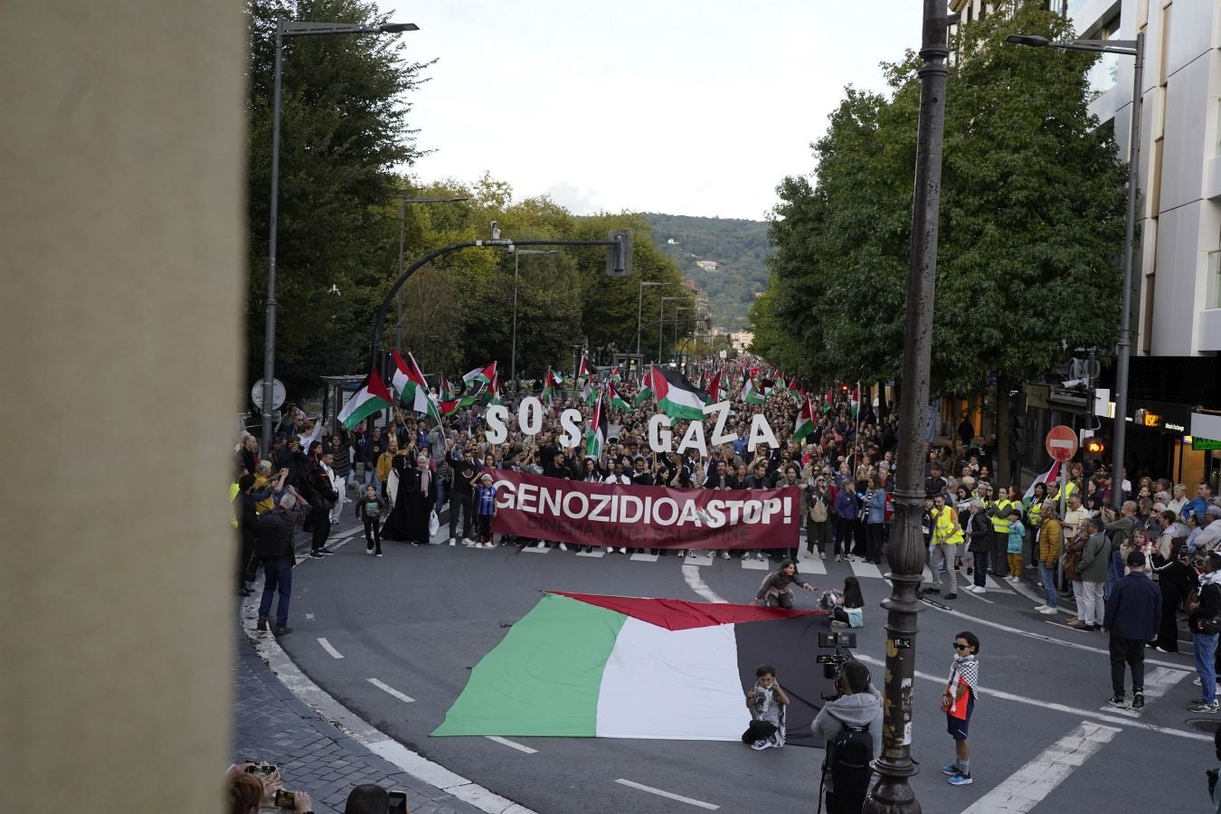 Clamor en Donostia en contra del genocidio de Gaza