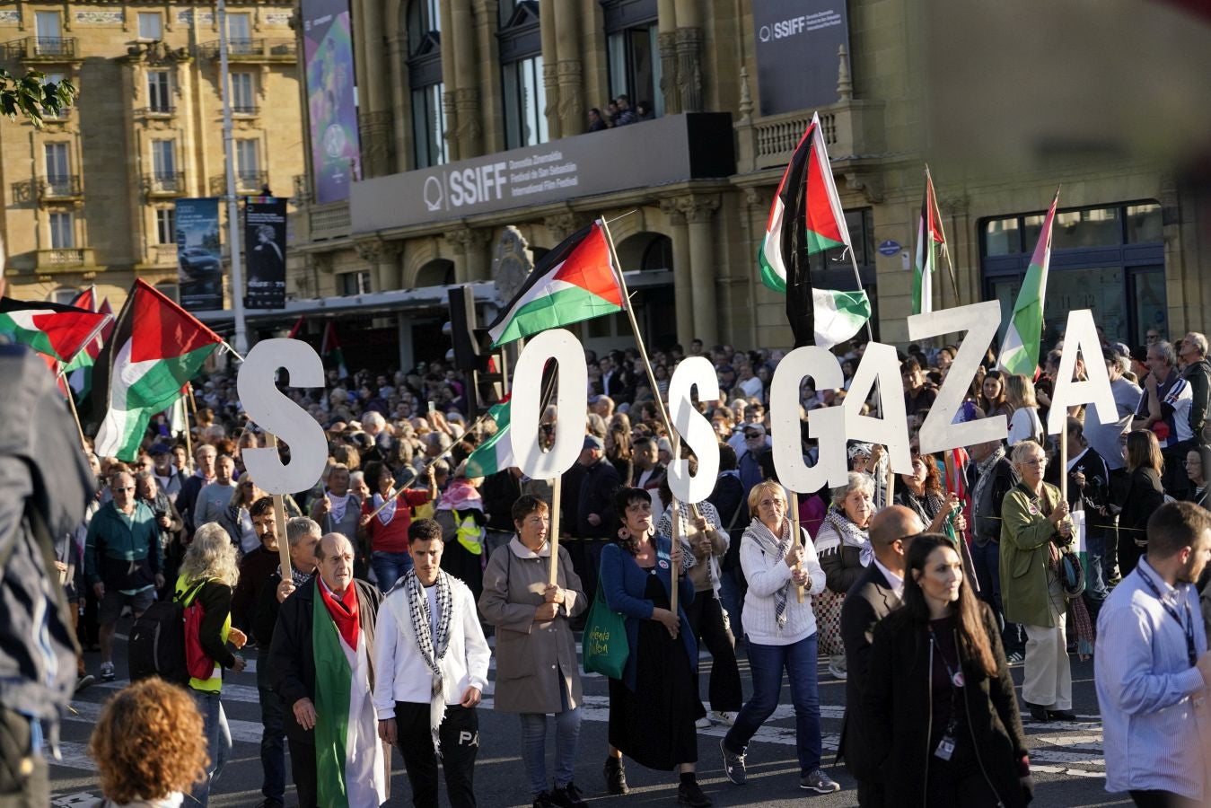 Clamor en Donostia en contra del genocidio de Gaza