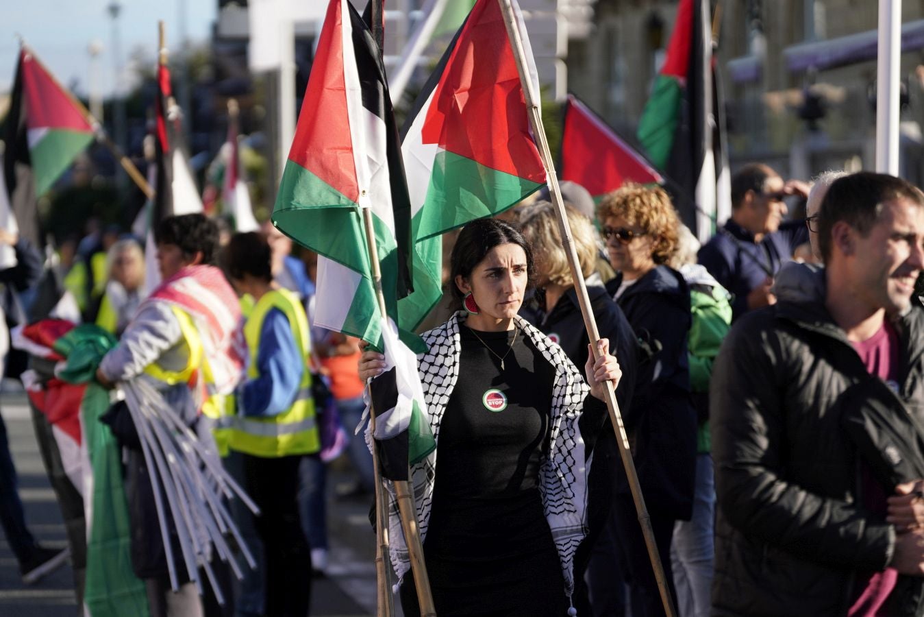 Clamor en Donostia en contra del genocidio de Gaza