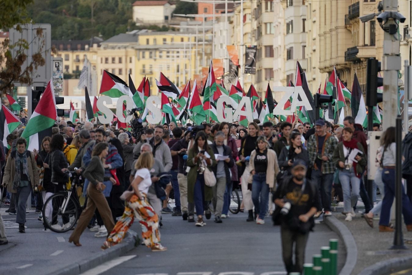 Clamor en Donostia en contra del genocidio de Gaza