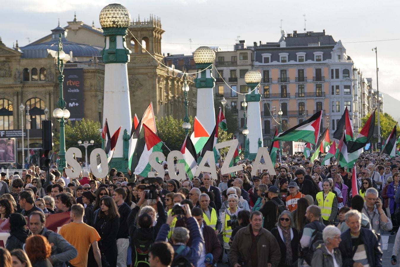 Clamor en Donostia en contra del genocidio de Gaza