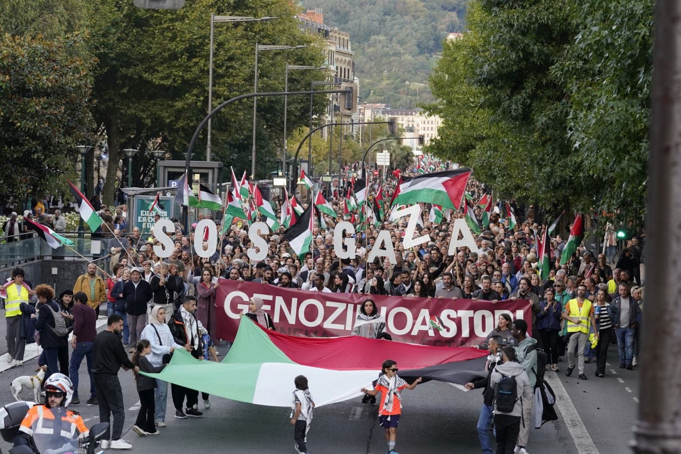 Clamor en Donostia en contra del genocidio de Gaza