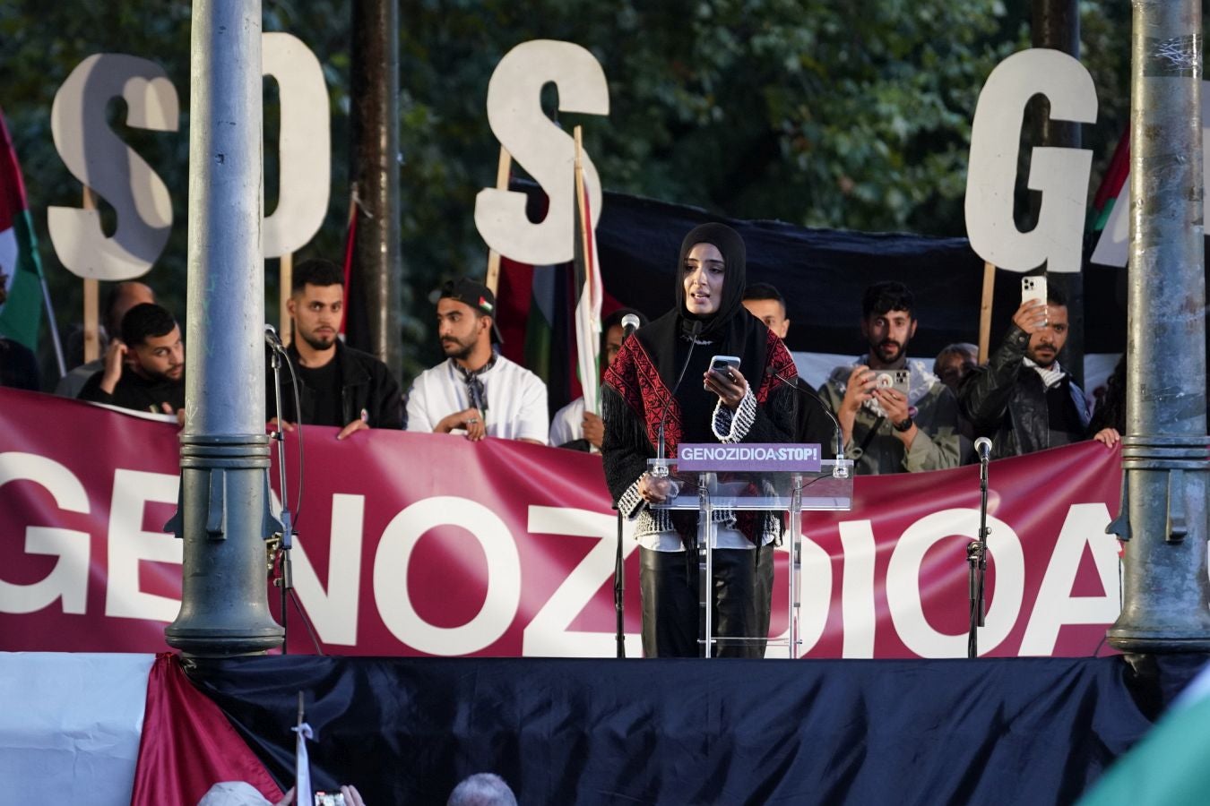 Clamor en Donostia en contra del genocidio de Gaza