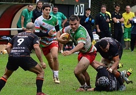 Imagen del partido que el domingo se jugó en Landare.