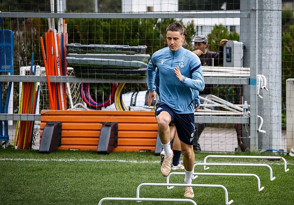 Turrientes se ejercita en Zubieta.