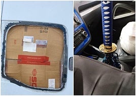 Los vehículos que dejan sin palabras a los inspectores de la ITV: de una espada como palanca de cambios a la ventana tapada con cartón