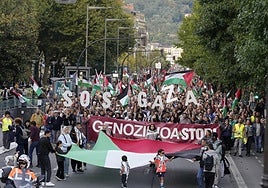 Manifestación este miércoles en Donostia convocada por el sector de la cultura.