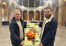 Jon Luqui y Beñat Zamalloa este viernes por la mañana, en la presentación realizada en Pagoeta.