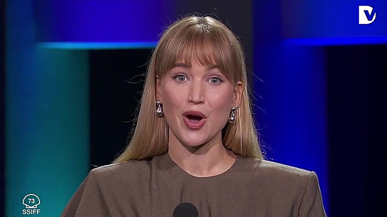 Jennifer Lawrence recibe el Premio Donostia 2025