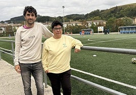 Gari Iturbe alkatea eta Agutzane Elkoro UDAko lehedakaria.