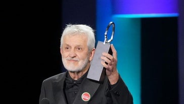 El emocionante discurso de Jose Ramon Soroiz al recoger la Concha de Plata: «Me llena de orgullo ser de Legorreta»