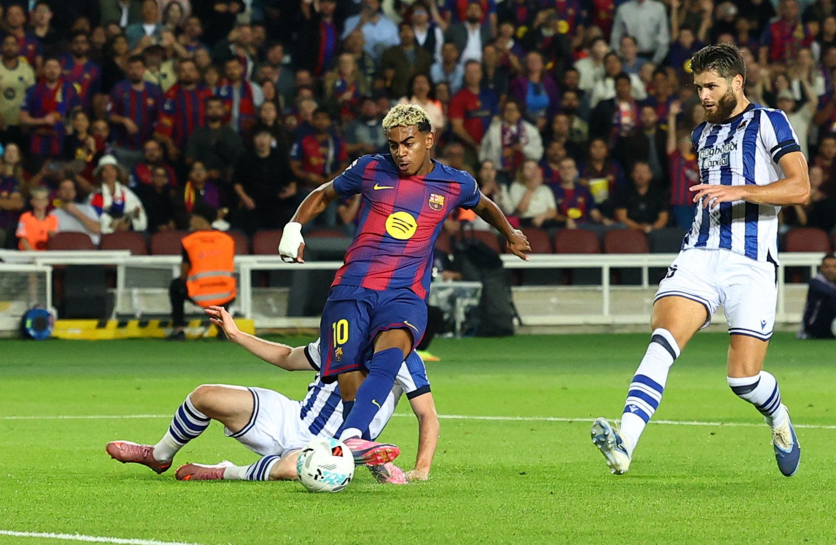 Las imágenes del partido Barça-Real Sociedad