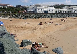 Imagen de una playa de Anglet durante el verano.