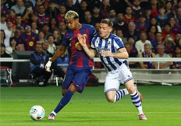 Aramburu y Sergio Gómez abandonaron Montjuic con vendajes en la rodilla