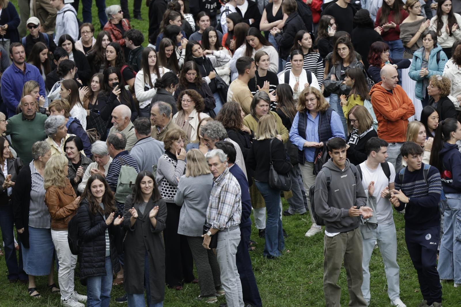 Concentración de la EHU en favor de Palestina
