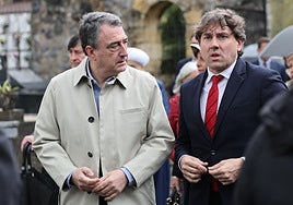 Aitor Esteban y Eneko Andueza, el pasado mes de mayo en Gernika.