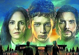 Los tres actores protagonistas de la interesante serie 'El Instituto'.