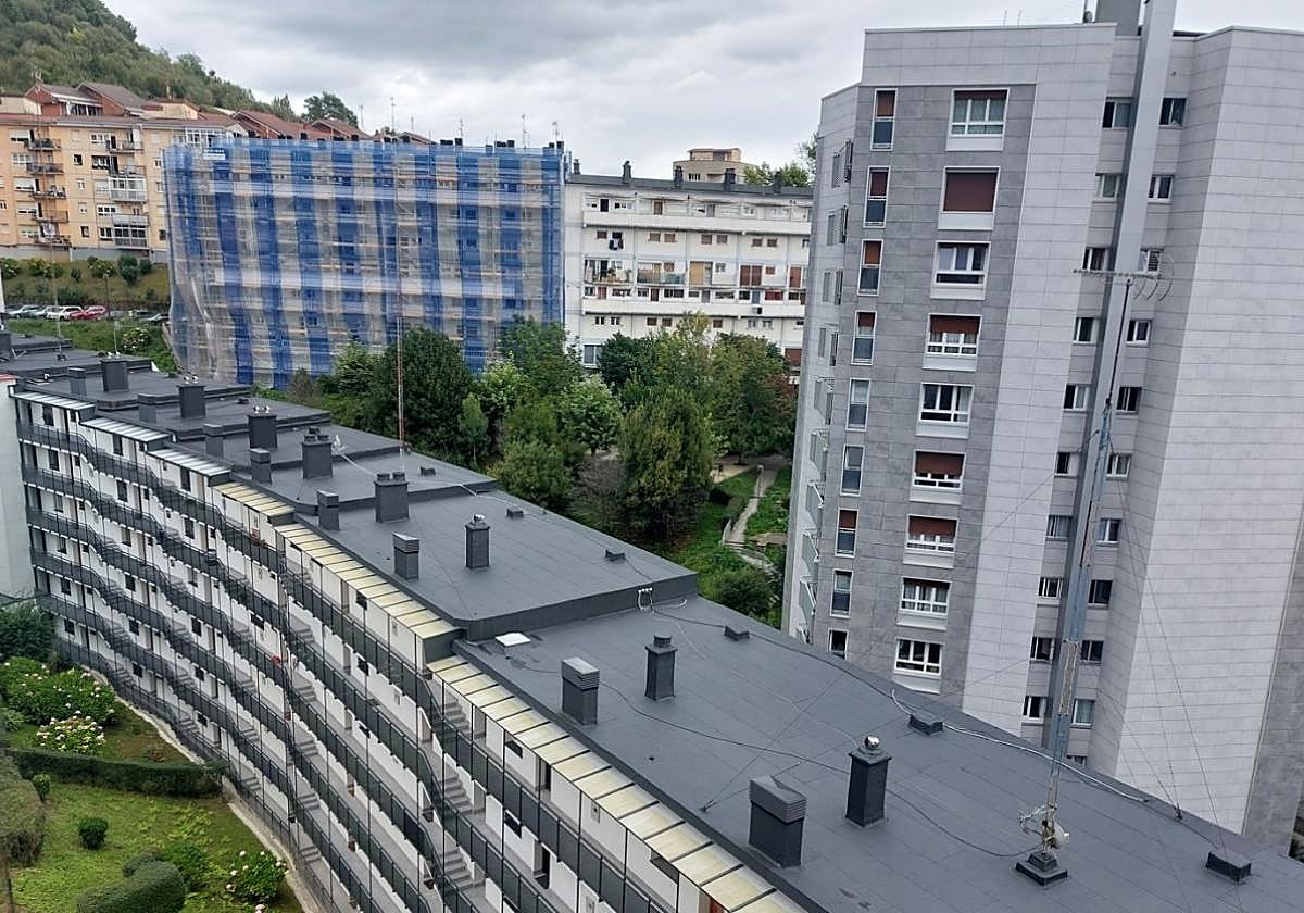 Viviendas en el distrito pasaitarra de Trintxerpe.