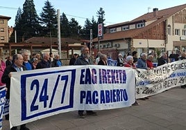 La plataforma, durante una de sus múltiples concentraciones.