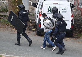 Detención en la zona del Infierno de Donostia.