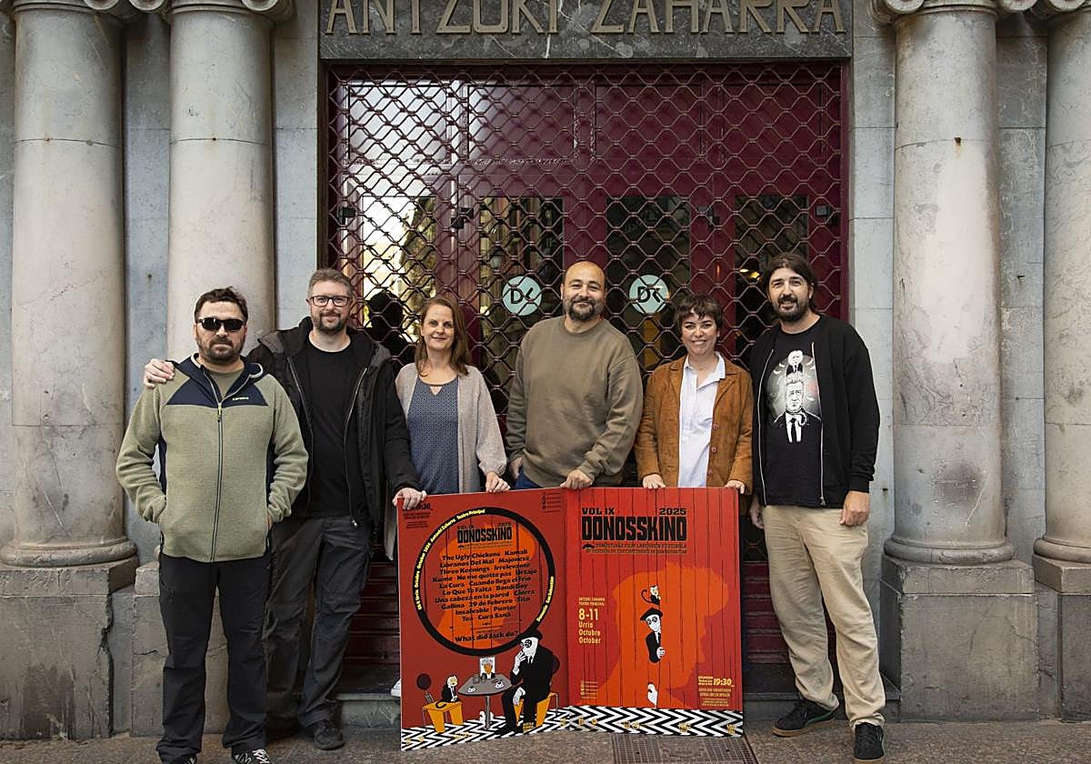 La organización del festival durante la presentación de su 9 edición, este miércoles, en el Teatro Principal.