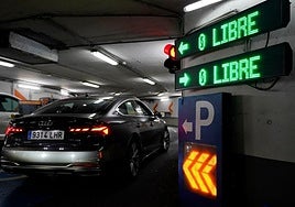 Uno de los parkings operados por Telpark en San Sebastián.
