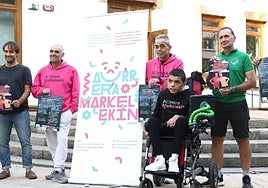 Presentación del desafío solidario con Aurrera Markelekin, desarrollada en Atsegindegi.