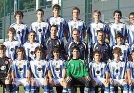 La generación de 1995 en la temporada 10/11 en Liga Vasca cadete.