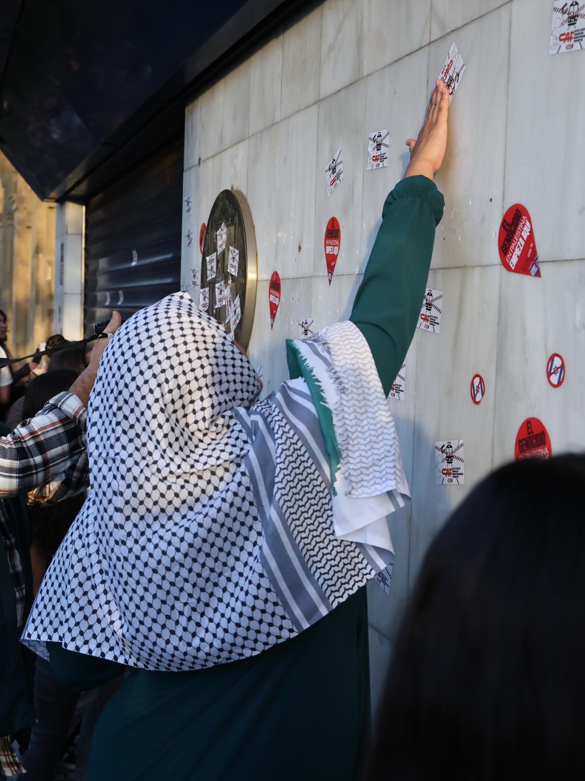 Segunda manifestación en apoyo a Palestina en Donostia