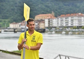 Mikel Arostegi en su última etapa como entrenador de Orio