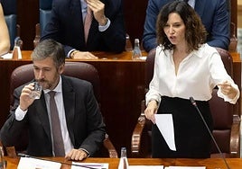 Ayuso usa a la izquierda abertzale para cargar contra la Flotilla: «Quién con Bildu se acuesta, secuestrado se levanta»