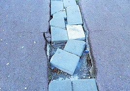 Denuncia Maite Marban: «En la calle López Allen del barrio de Aiete, tal y como se aprecia en la fotografía, tenemos el asfalto completamente roto. Es una vía que está situada junto a la calle Mantulene. ¿Alguien de Mantenimiento Urbano podría acercarse a ver cómo está todo de mal?».