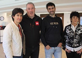 Lourdes Mendia eta Joseba Beristain, Lanbide Eskolakoak, Iturbe alkatea eta Antziñe Mendia udal teknikaria.