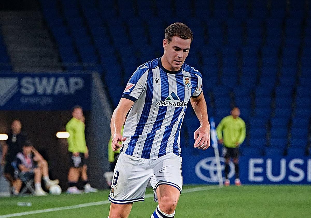 Orobengoa, en un partido de Anoeta.