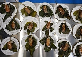 Una de las creaciones que han sido degustadas en la cata burgalesa.