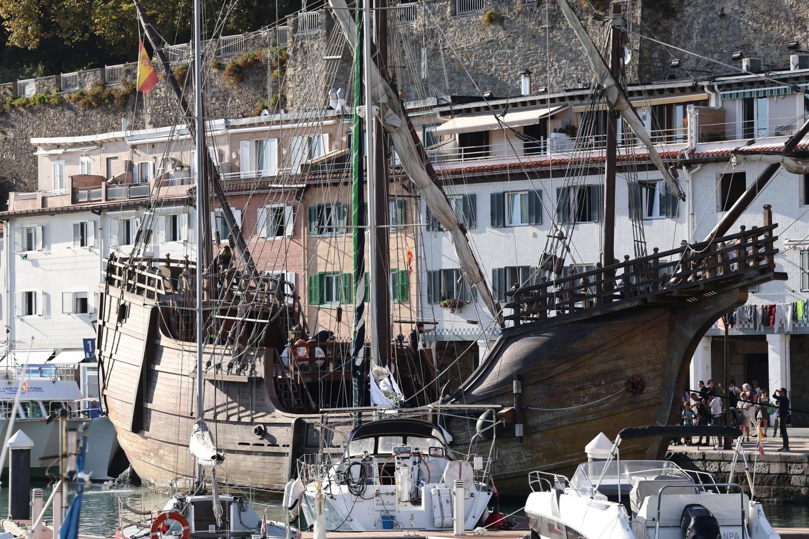 La nao Santa María llega a San Sebastián