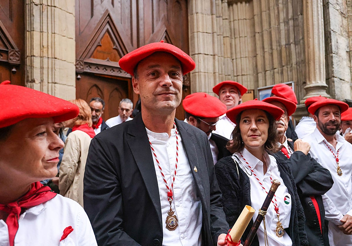 La diputada Eider Mendoza y el alcalde Igor Enparan, el pasado 8 de septiembre.