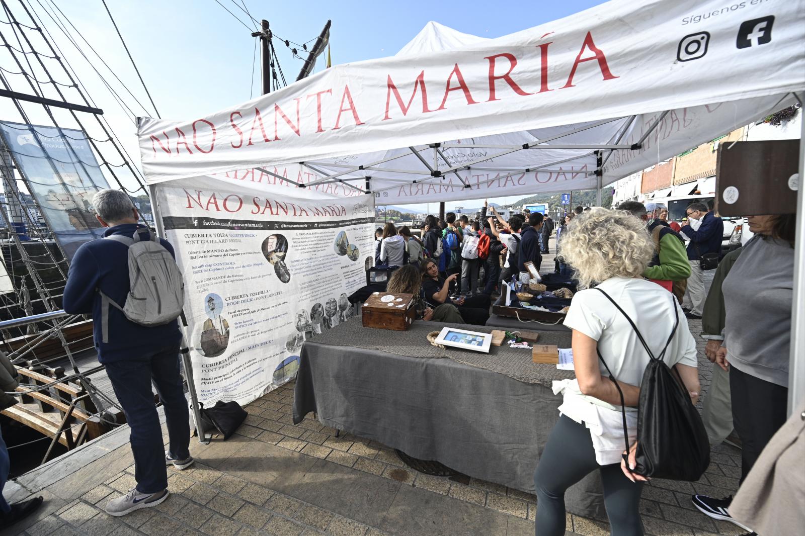 La Nao Santa María abre sus puertas al público