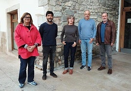 Duñike Agirrezabalaga, Javier Buces, Marina Bidasoro, Iñaki Ostolaza y Joxemi Antia.