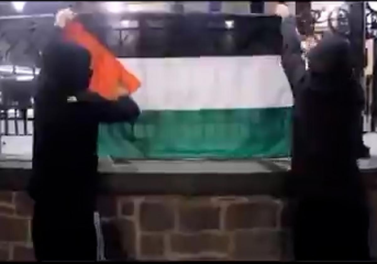 El PNV de Azpeitia condena la retirada de la bandera palestina de su batzoki