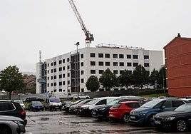 Viviendas de VPO en construcción en Hondarribia.