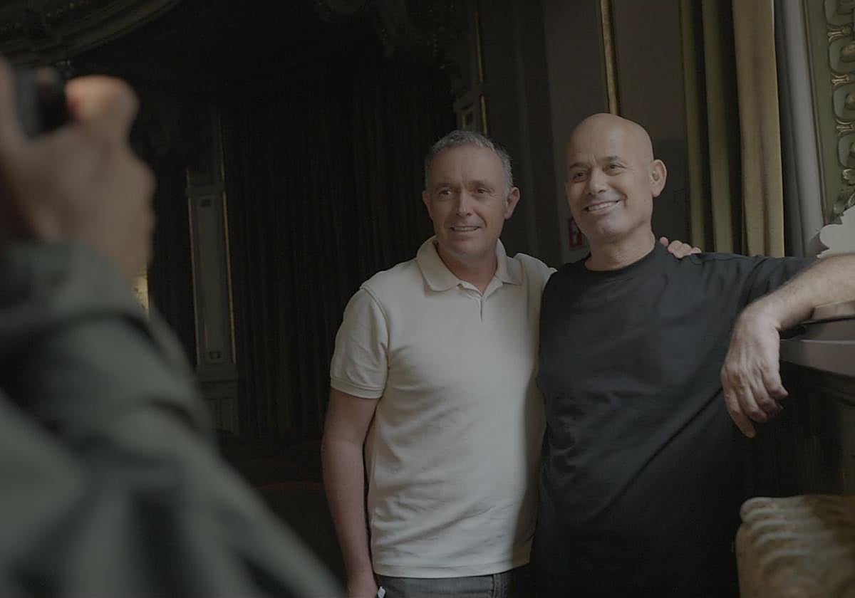 Mikel Ayestaran y Kayed Hammad, el pasado mes de julio en Bidebarrieta.