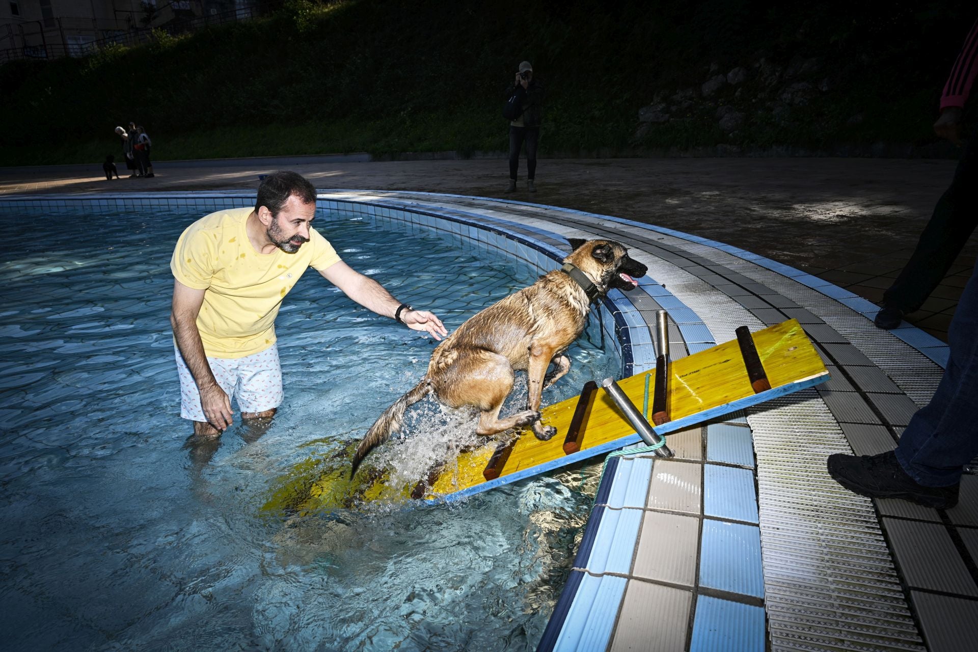 Los perros se adueñan de las piscinas de Eibar