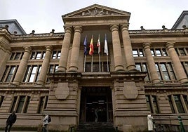 Fachada de la Audiencia Provincial de Gipuzkoa.