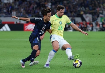 Kubo disputa 54 minutos con Japón pese a sus molestias en el tobillo