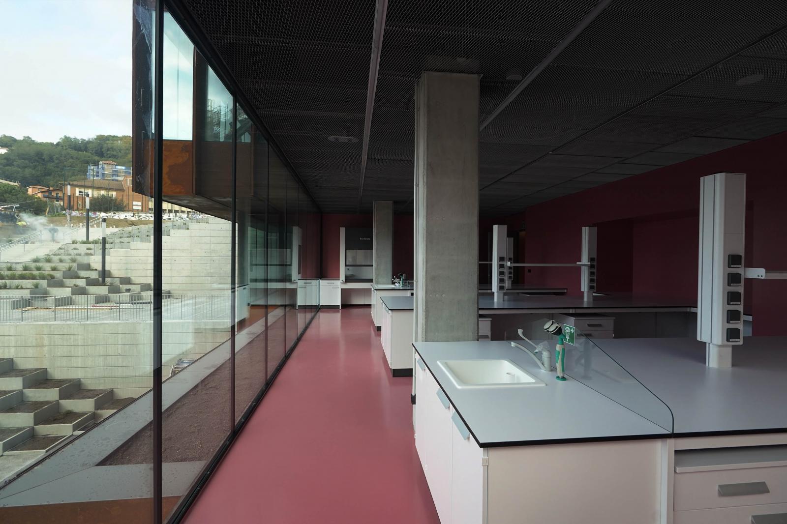 El edificio GOe visto desde dentro